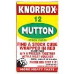 Knorrox Stock Cubes Mutton x 12 - 122g