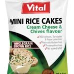 Vital Foods Mini Rice Cakes Cream Cheese & Chives - 30g
