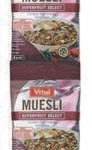 Vital Foods Muesli Fruit Low GI 4x40g strip - 160g