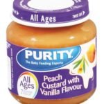 Second Foods (7 months) - Peach & Vanilla Custard 125g