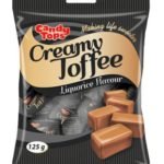 Candy Tops - Liquorice Creamy Toffee 125g